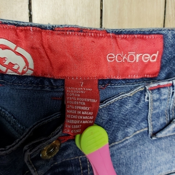 𝅺📣2/40$📣 Vintage Ecko Red flare jeans low rise size 7 - Picture 7 of 7